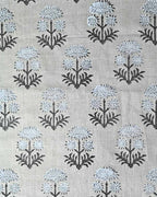 Sandra Hand-Block Printed Linen Fabric Linen Fabric