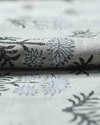 Sandra Hand-Block Printed Linen Fabric Linen Fabric