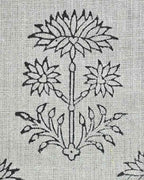 Sylvia Hand Block Printed Linen Fabric Linen Fabric