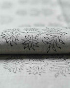 Sylvia Hand Block Printed Linen Fabric Linen Fabric