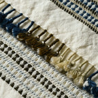 Handwoven Vintage Bhujodi Bed Throw -Neutral - 50" x 90" Handloom Throws