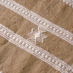 Handwoven Vintage Bhujodi Bed Throw -Mustard Yellow - 50" x 90" Handloom Throws