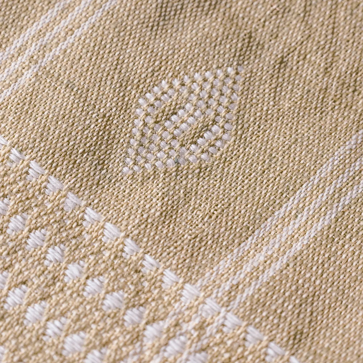 Bhujodi Vintage Handwoven Wool Bed Throw – Golden Yellow Handloom Throws