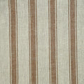 4.5 Yards Cut Out-Brownie Ticking Stripe Upholstery Fabric Yard Warm White and Mocha Linen Fabric