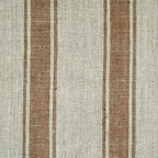 4.5 Yards Cut Out-Brownie Ticking Stripe Upholstery Fabric Linen Fabric