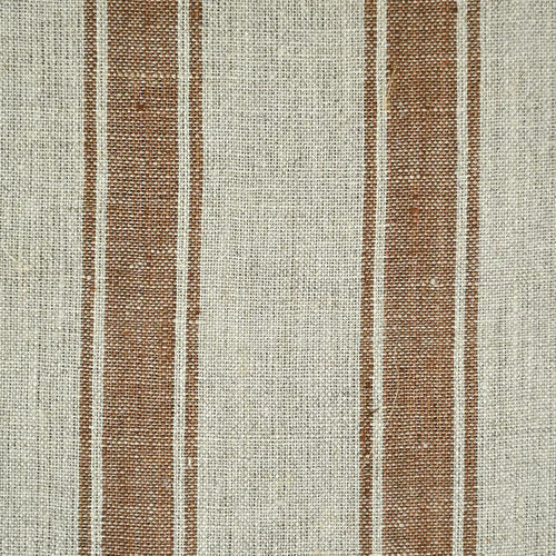 4.5 Yards Cut Out-Brownie Ticking Stripe Upholstery Fabric Linen Fabric
