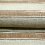 4.5 Yards Cut Out-Brownie Ticking Stripe Upholstery Fabric Linen Fabric