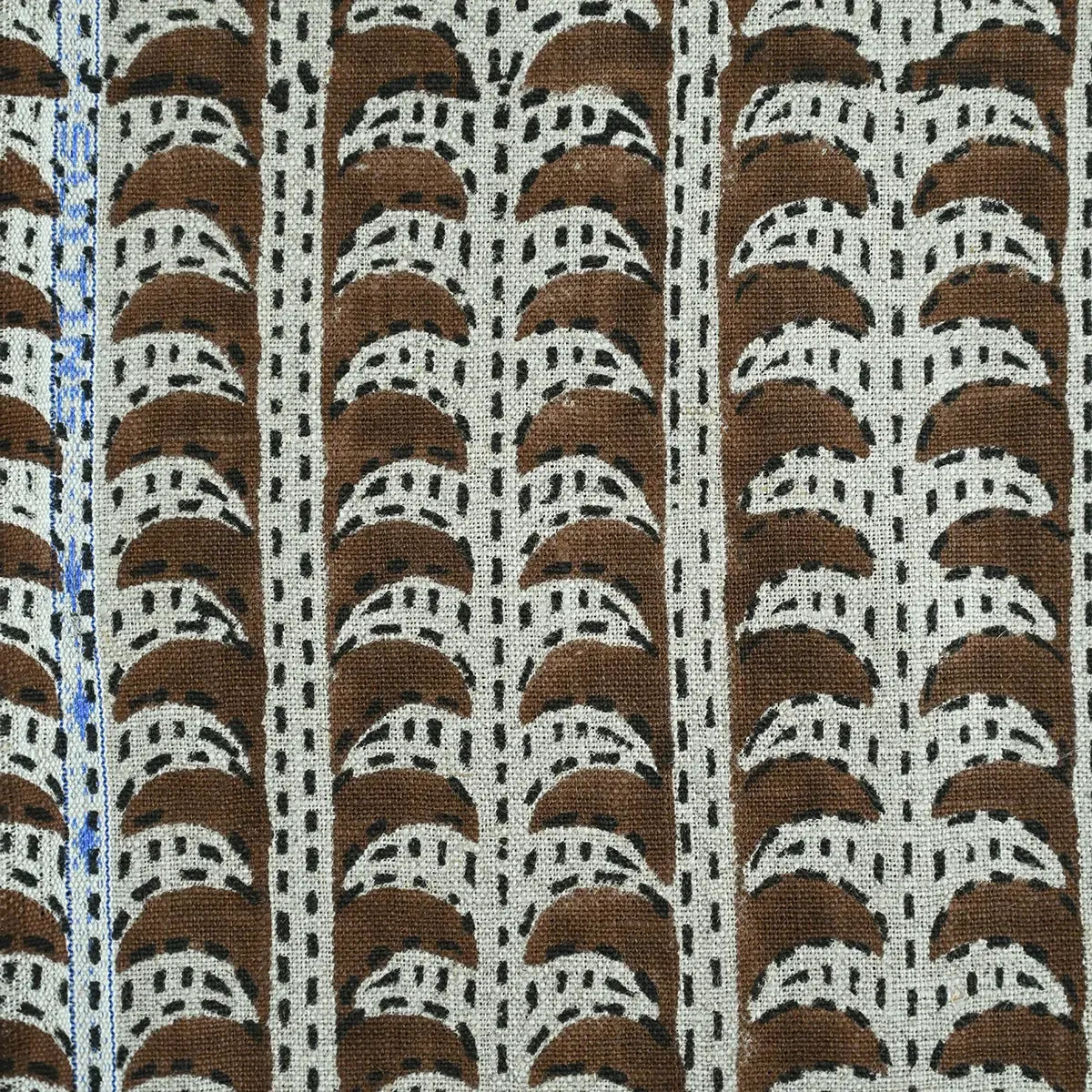 Dixie Hand Block Print Linen Fabric Linen Fabric