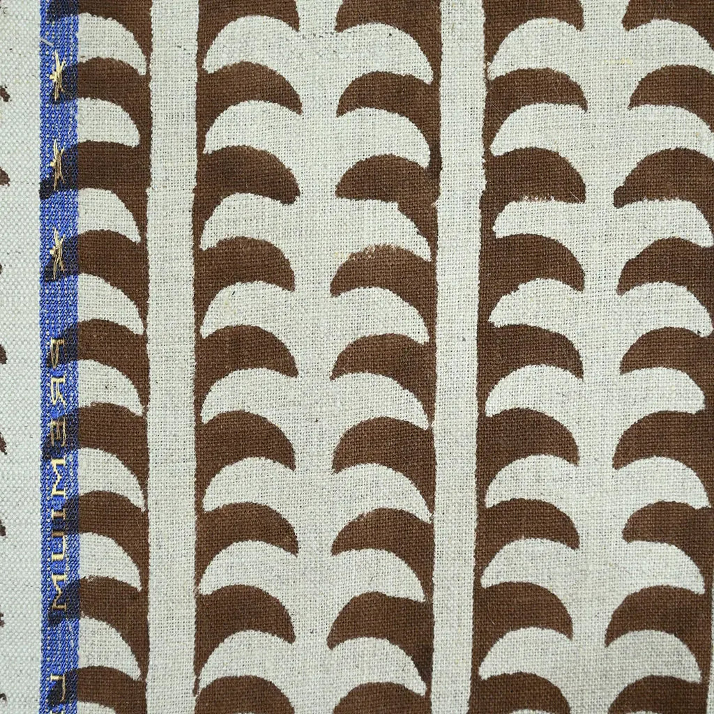 Dixie Hand Block Print Linen Fabric Linen Fabric