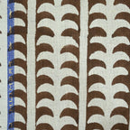 Dixie Hand Block Print Linen Fabric Linen Fabric