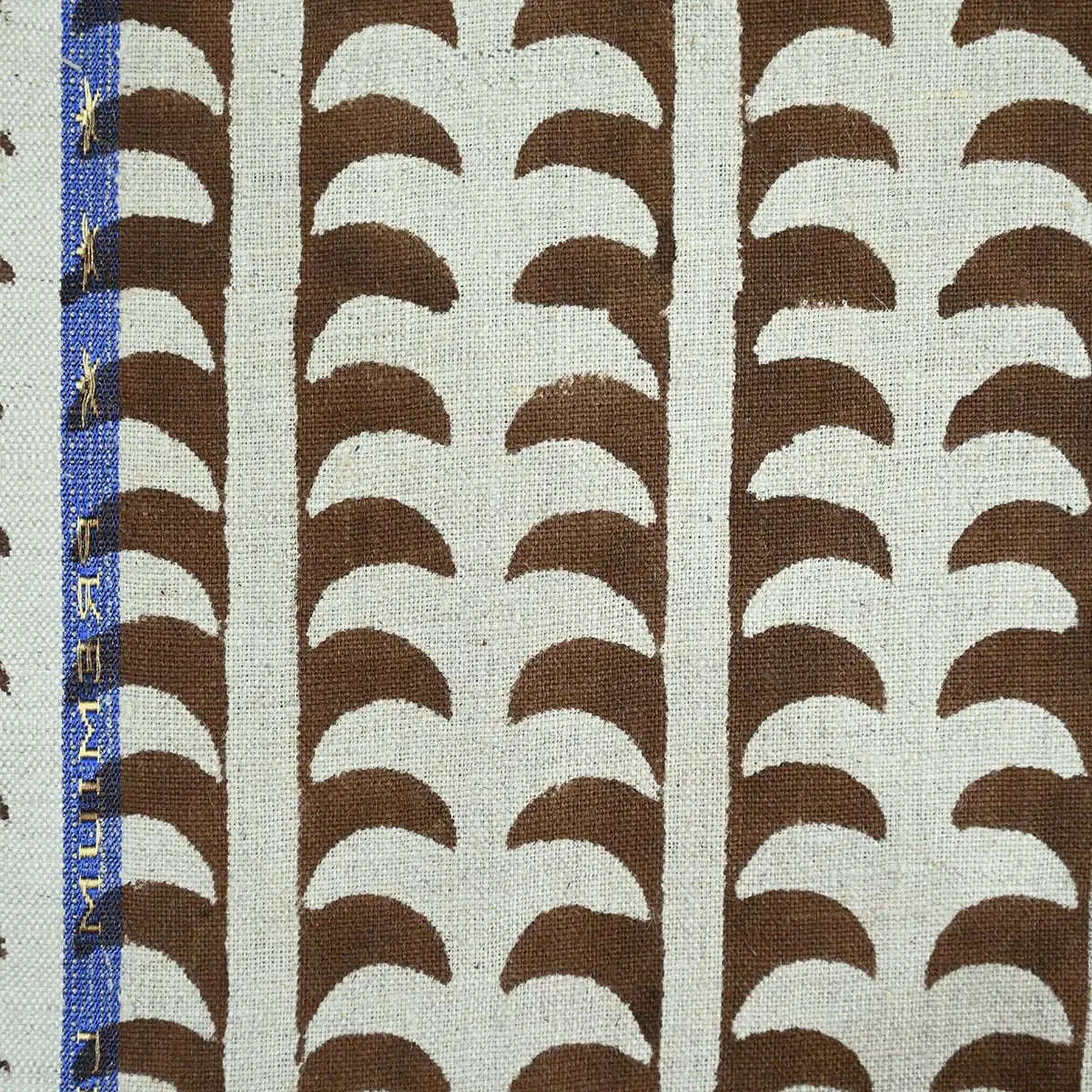 Dixie Hand Block Print Linen Fabric Linen Fabric