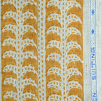 Dixie Hand Block Print Linen Fabric Linen Fabric