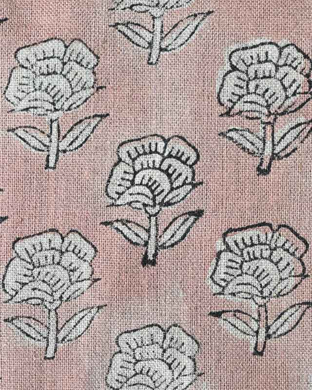 Peyton Floral Linen Fabric Linen Fabric