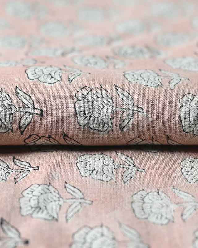 Peyton Floral Linen Fabric Linen Fabric