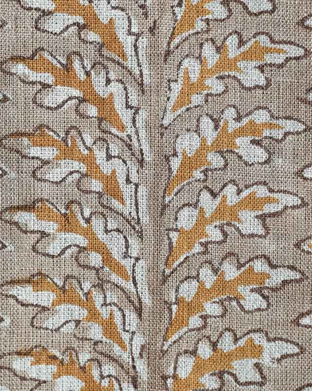 Scottie Hand Block Printed Linen Fabric Linen Fabric