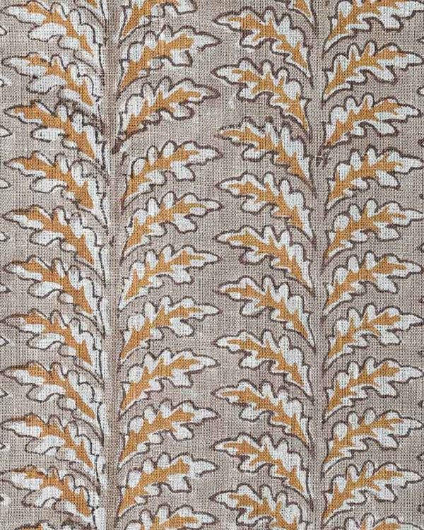 Scottie Hand Block Printed Linen Fabric