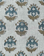 Anara Hand Block Printed Linen Linen Fabric