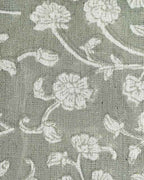 David Hand Block Printed Linen Linen Fabric