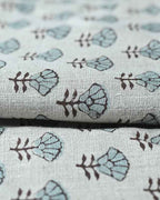 Arianna Block Printed Upholstery Linen Fabric Linen Fabric