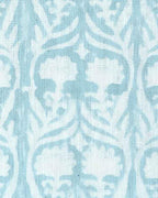 Henderson Floral Block Printed Linen Fabric Linen Fabric