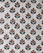 Gabby Natural Upholstery Fabric Beige and Spiced Pumpkin Linen Fabric