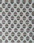 Anara Hand Block Printed Linen Swatch fabric swatch
