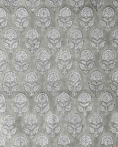 1 Yard Cut Out-Peregrine Block Print Thick Linen Fabric Cornforth White 1 Yard Linen Fabric