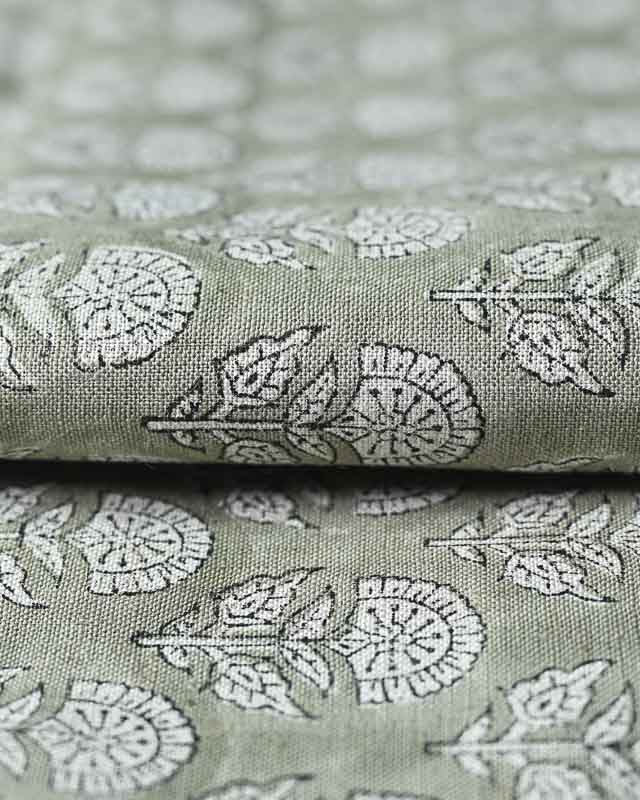 1 Yard Cut Out-Peregrine Block Print Thick Linen Fabric Linen Fabric