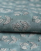 Felicity Hand Block Printed Linen Fabric Linen Fabric