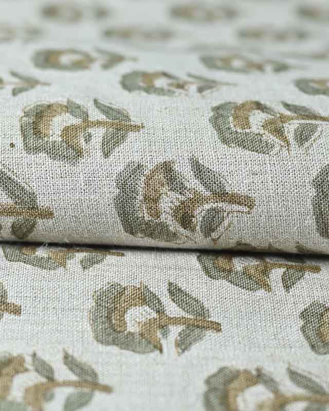 Peyton Floral Linen Fabric Linen Fabric