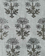 Sylvia Hand Block Printed Linen Fabric Linen Fabric