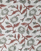 Ingrid Block Print Handloom Linen Fabric Linen Fabric
