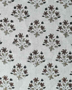 Isolde Hand Block Printed Linen Fabric Linen Fabric