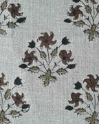 Isolde Hand Block Printed Linen Fabric Linen Fabric