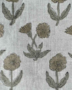 Madison Premium Hand Block Printed Linen Linen Fabric