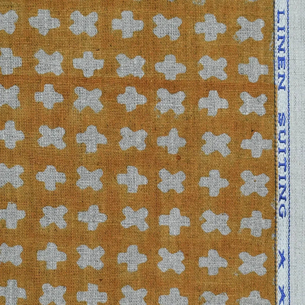 1 Yard Cut Out-Enoki Designer Linen Fabric Linen Fabric