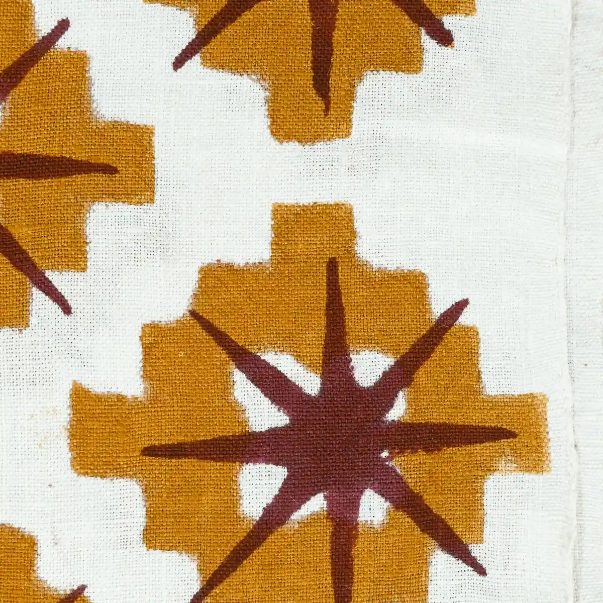 Hillary Hand Block Print Linen Linen Fabric
