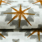 Hillary Hand Block Print Linen Linen Fabric