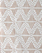 Zig-Zag Hand Block Print Designer Floral Fabric Barley Corn Linen Fabric