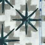 Hillary Hand Block Print Linen Linen Fabric