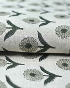 Alexis Hand Block Printed Upholstery Linen Linen Fabric