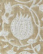 Abigail Block Print Upholstery Linen Fabric Linen Fabric