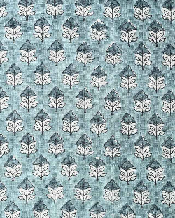 Sansa Handloom Linen Block Print Fabric