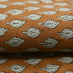 Rolly Block Printed Linen Fabric Linen Fabric