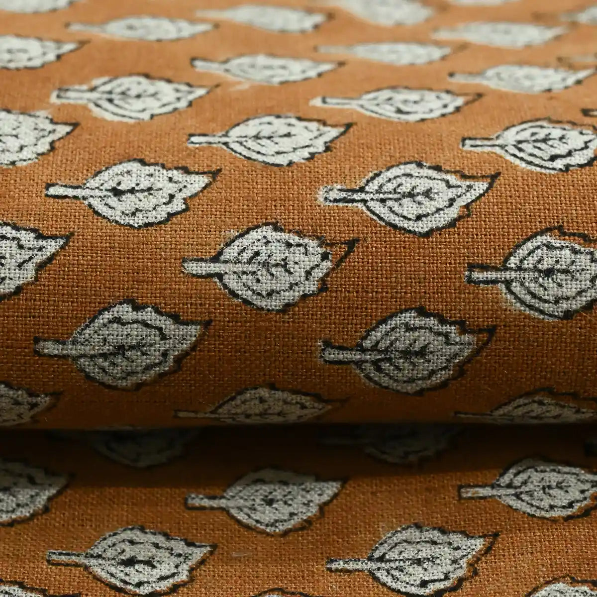 Rolly Block Printed Linen Fabric Linen Fabric