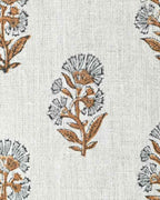 Thorian Block Printed Handloom Linen Linen Fabric