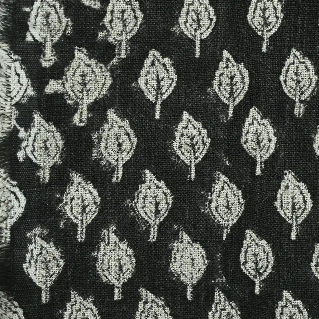 Rolly Block Printed Linen Fabric Linen Fabric