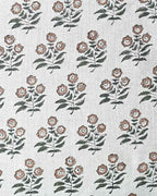 Briannah Thin Fabric for Upholstery Natural Linen and Fern Linen Fabric