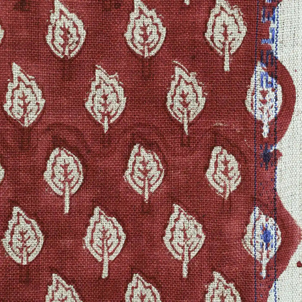 Rolly Block Printed Linen Fabric Linen Fabric