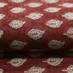 Rolly Block Printed Linen Fabric Linen Fabric